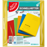 Gut &amp; G&uuml;nstig Schnellhefter A4 sortiert 5ST