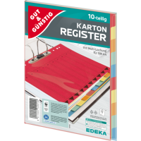 Gut &amp; G&uuml;nstig Register A4 10ST