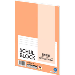 Gut & Günstig Schulblock liniert 50Blätter