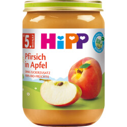 Bio Hipp Pfirsiche in Apfel 190g
