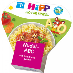 Bio Hipp Nudel ABC mit Bolognese Sauce 250g