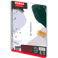 EDEKA zuhause Collegeblock karo A4 80Bl&auml;tter
