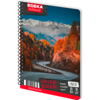 EDEKA zuhause Collegeblock A5, liniert 80 Blatt