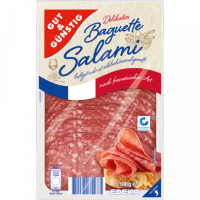 Gut & Günstig Baguette Salami 100g QS