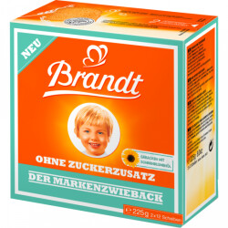 Brandt Marken Zwieback ohne Zuckerzusatz 225 g