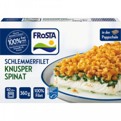 Frosta Schlemmerfilet Knobauch Spinat 360g