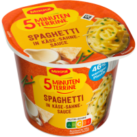 Maggi 5 Minuten Terrine Spaghetti Käse Sahne Sauce 62g