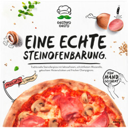Gustavo Gusto Steinofen Pizza Prosciutto Funghi 460g