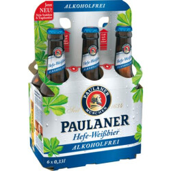 Paulaner Hefe-Weißbier Alkoholfrei 6x0,33l Träger