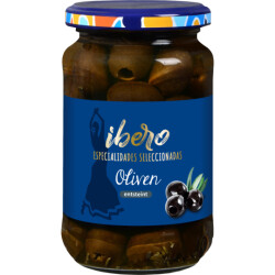 Ibero schwarze Oliven entsteint 330 g