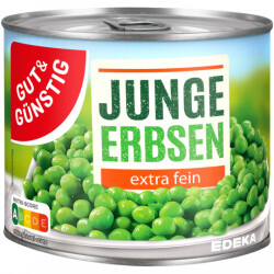 Gut & Günstig Junge Erbsen Extra Fein 400g