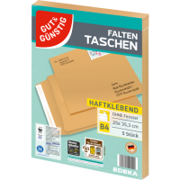 Gut &amp; G&uuml;nstig Faltentasche B4 5ST