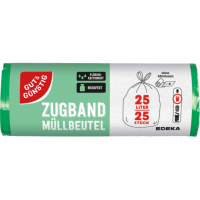 Gut &amp; G&uuml;nstig M&uuml;llbeutel mit Zugband 25l 25ST