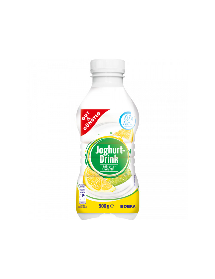 Gut &amp; Günstig Joghurtdrink Zitrone- Limette 500g