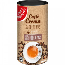 Gut & Günstig Kaffeepads Caffe Crema 144g