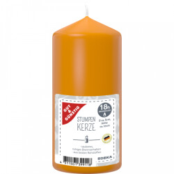 Gut & Günstig Stumpenkerze orange 100/50mm