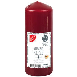 Gut & Günstig Stumpenkerze rot 150/60mm