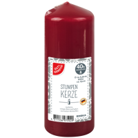 Gut & Günstig Stumpenkerze rot 150/60mm