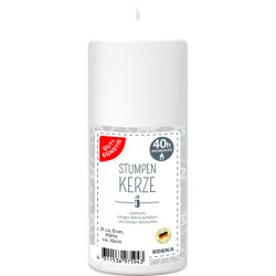 Gut & Günstig Stumpenkerze weiß 150/60mm