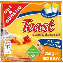 Gut & Günstig Schmelzkäse Scheiben Toast...