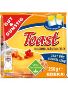 Gut & Günstig Schmelzkäse Scheiben Toast 45% 250g