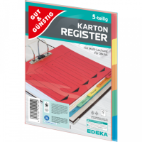 Gut &amp; G&uuml;nstig Register A4 5er