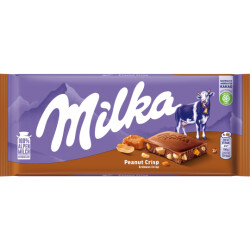 Milka Erdnuss Crisp Tafel 90g