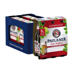 Paulaner Hefe-Weißbier Alkoholfrei 4x6x0,33l Kiste