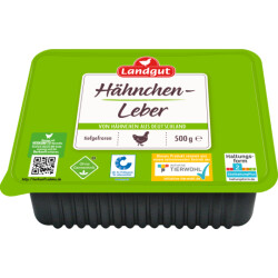 LANDGUT Hähnchenleber 500g QS
