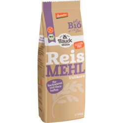 Demeter Bauckhof Mühle Vollkorn Reismehl 500g