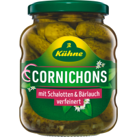 Kühne Cornichons Bärlauch & Schalotte 330g