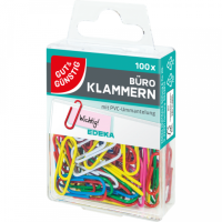 Gut & Günstig Büroklammern farbig 100ST