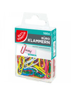 Gut & Günstig Büroklammern farbig 100ST