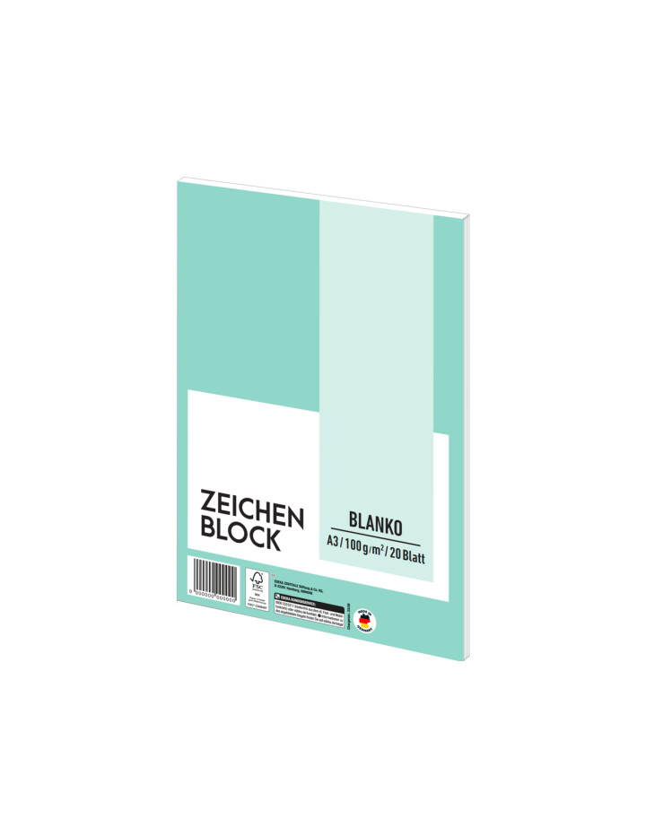 Gut & Günstig Zeichenblock A3 20er