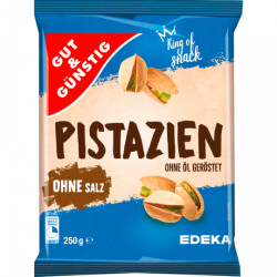 Gut & Günstig Pistazien ohne Salz 250g