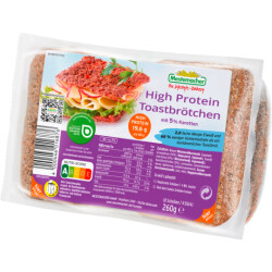Mestemacher Eiweiß Toastbrötchen Kartte 4x65g