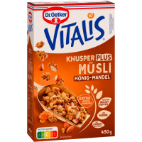 Dr.Oetker Vitalis Knuper Plus Honig Mandel 450g