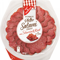 Gut & Günstig Pfeffersalami Teller 80g