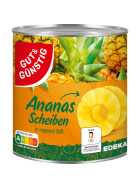 Gut & Günstig Ananas Scheiben im Saft 565g