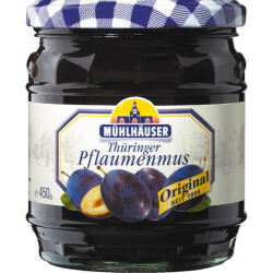 Mühlhauser Thüringer Pflaumenmus passiert 450g