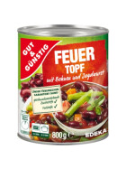 Gut & Günstig Feuertopf Bohneneintopf mit Fleischwurst 800g