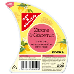 Gut &amp; G&uuml;nstig Duftgel Zitrone &amp; Grapefruit 150g