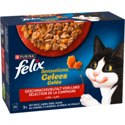 Felix Sensations Gelee Geschmacksvielfalt vom Land 12x85 g