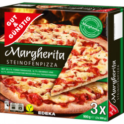 Gut & Günstig Steinofen Pizza Margherita 3x300g