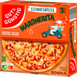 Gut & Günstig Steinofen Pizza Margherita 3x300g