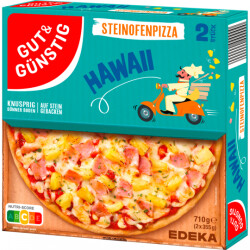 Gut & Günstig Steinofen Pizza Hawaii 2x355g