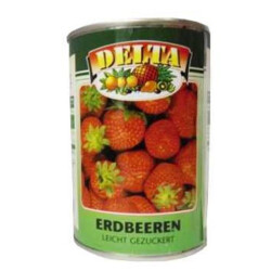 DELTA Erdbeeren leicht gezuckert 410g