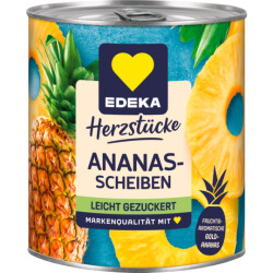EDEKA Ananas Scheiben leicht gezuckert 836g