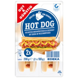 Gut & Günstig Hot Dogs 2x100g QS