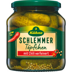 Kühne Schlemmertöpfchen Scharfe Gürkchen 530g